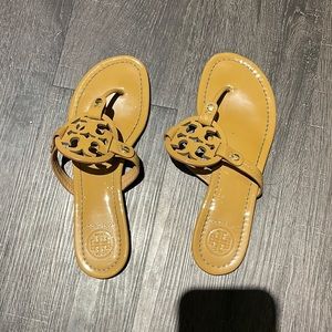 Tan Tory Burch Miller Sandals